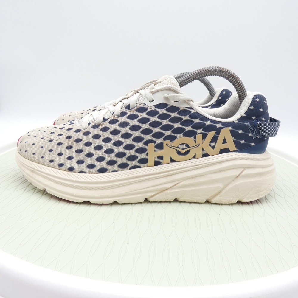 Hoka One One Rincon TK Womens Running Shoes Blue White 1114631 VITE Size 9